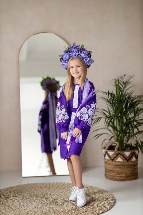 Вишиті сукні від 104 до 158см