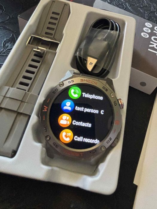 Zegarek Męski Smartwatch HD Silver  Model H60