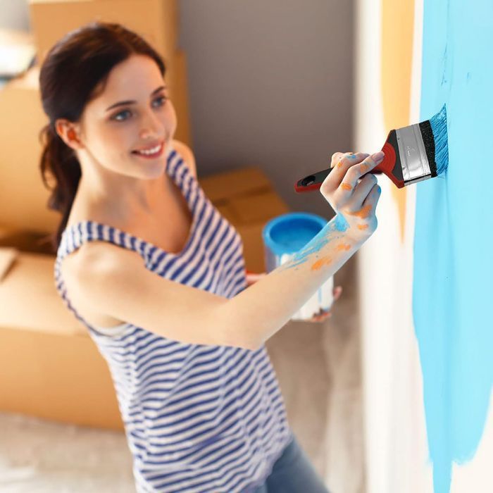 Pędzel do Malowania Ścian Sufitów Drewna Angielski Szeroki Płaski