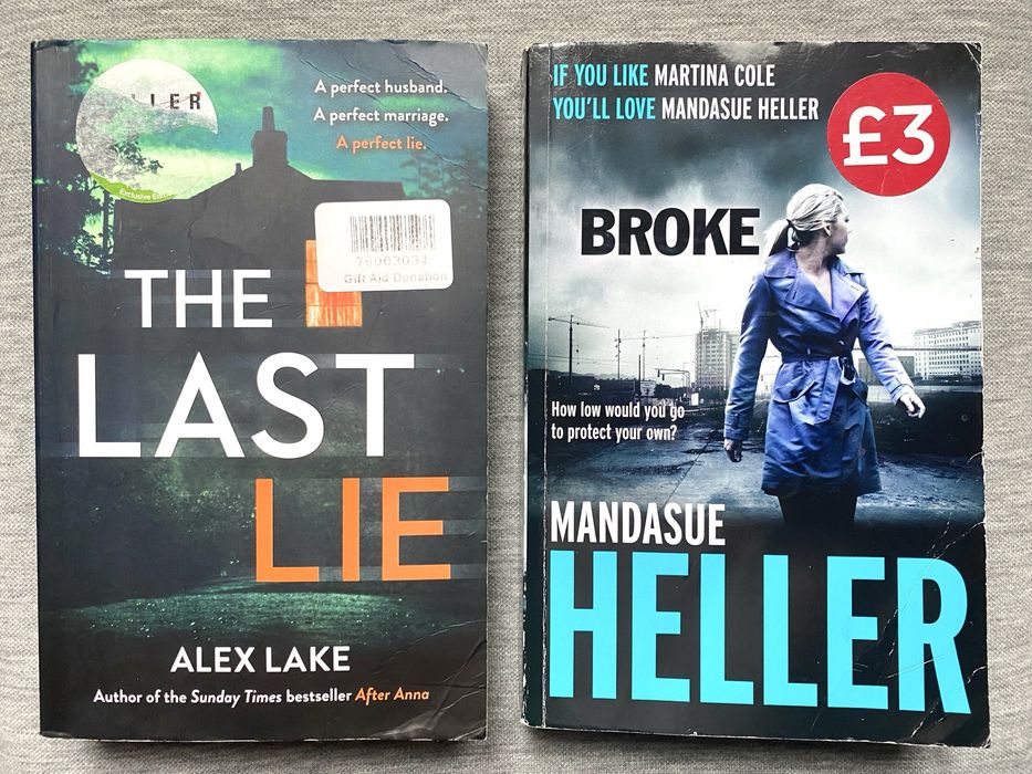 Alex Lake — The Last Lie, Mandasue Heller — Broke (книги англійською)
