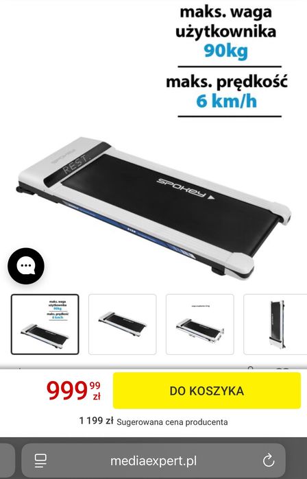 Bieżnia domowa w świetnym stanie