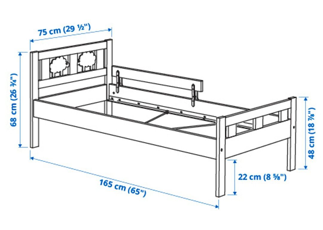Łóżko dziecięce IKEA Kritter [zestaw]