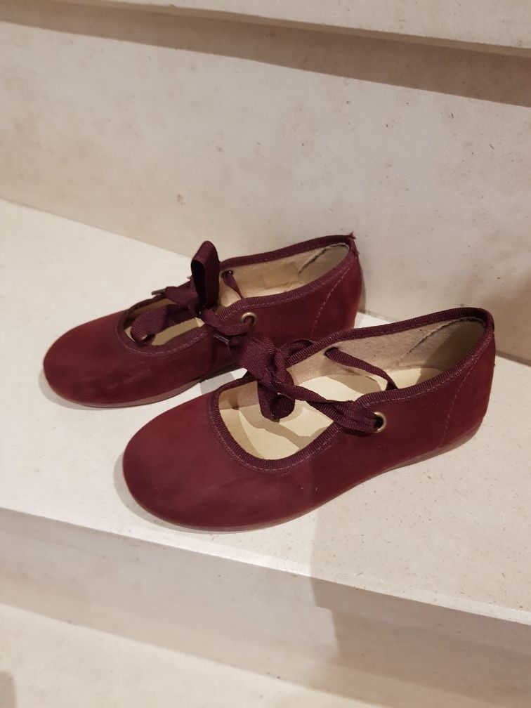 Sapatos Merceditas bordeaux