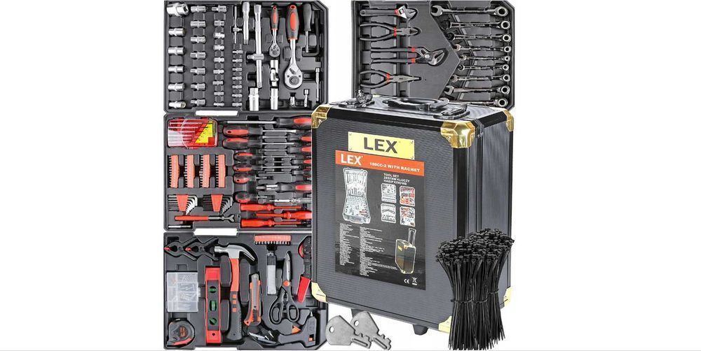WALIZKA Z NARZĘDZIAMI LEX na kółkach Zestaw narzędzi garaż serwis Nowa