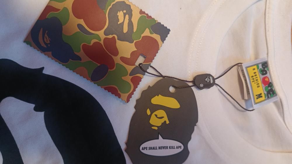 BAPE x OVO Ape Head Tee  Biało Czarna