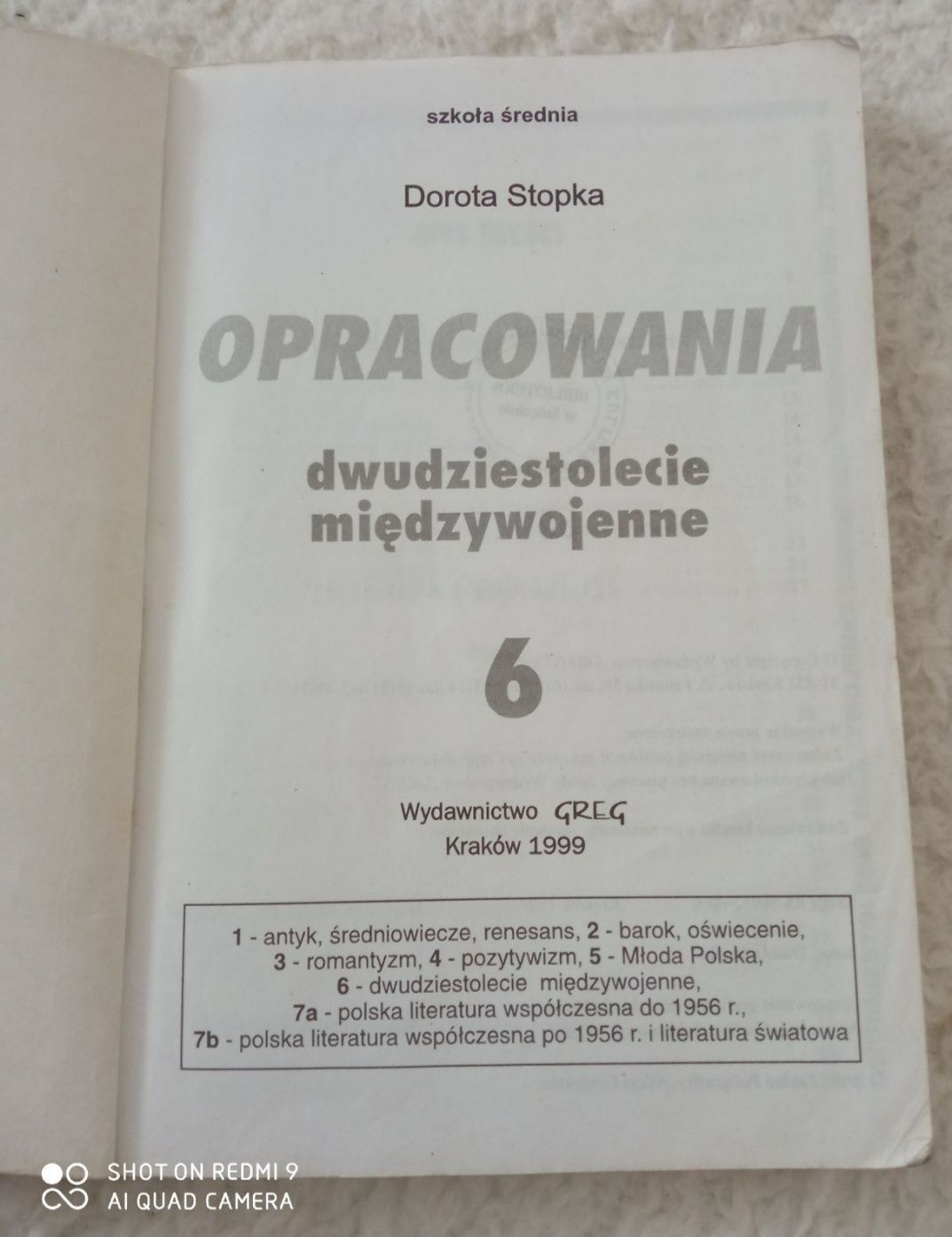 Dwudziestolecie międzywojenne. Opracowania 6