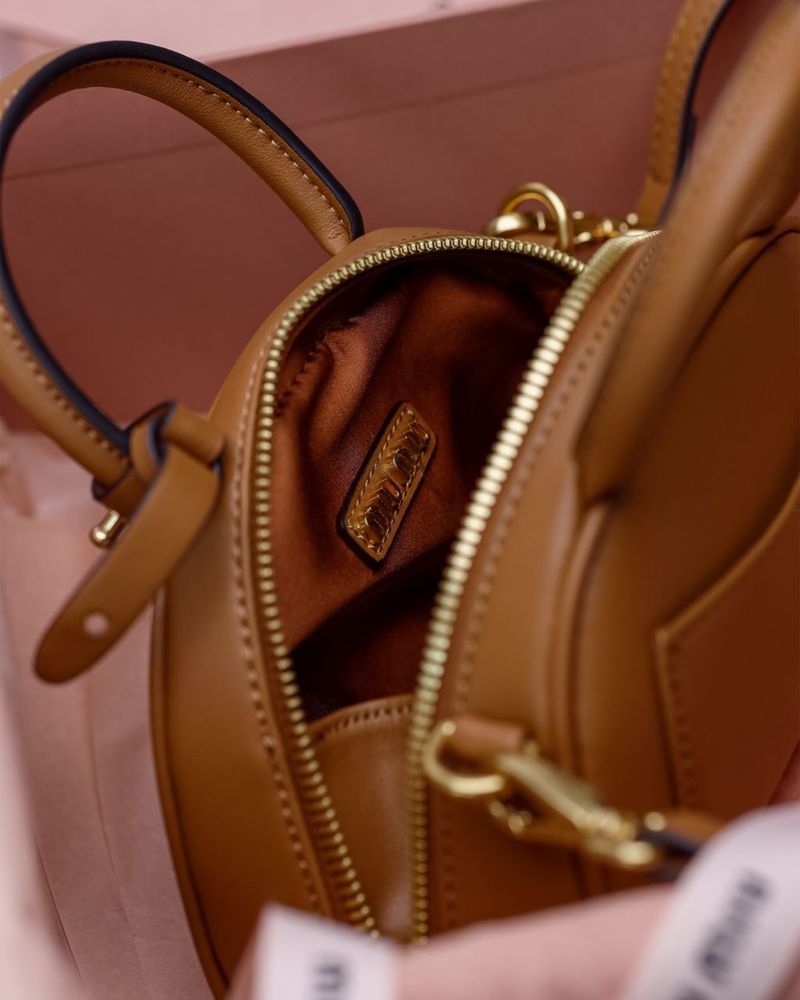 Torebka Miu Miu Top-Handle Bag Brown