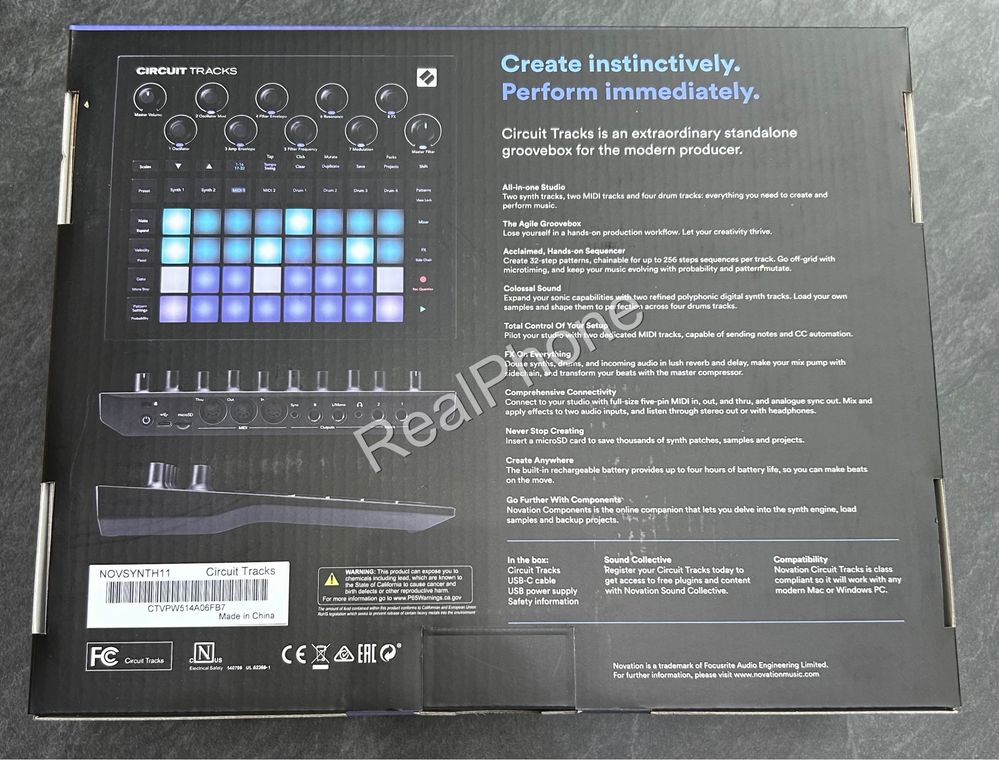 MIDI-контролер, грувбокс Novation Circuit Tracks