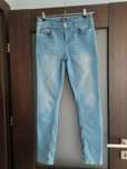 Spodnie rurki Massimo Dutti jasny denim