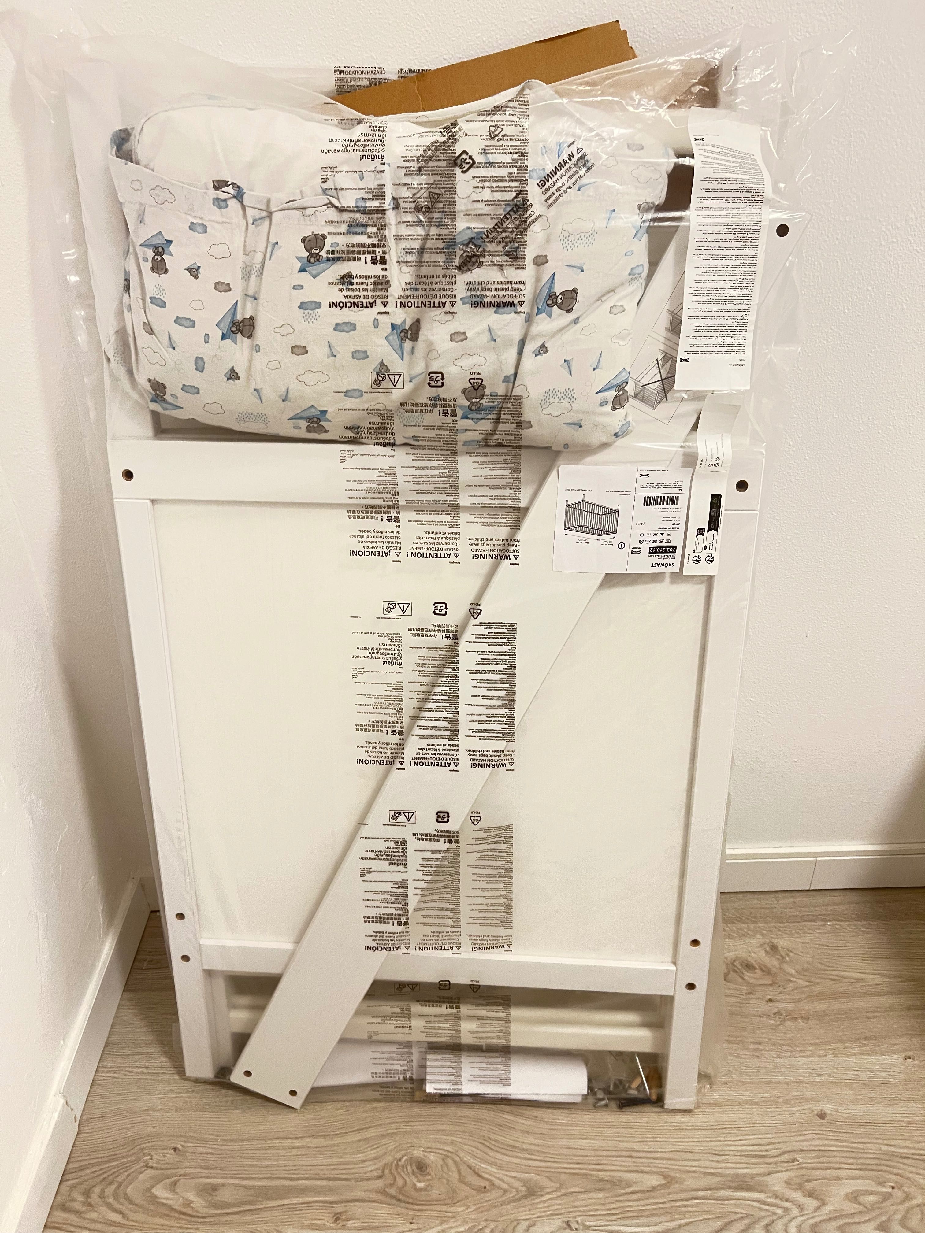 Berço bebe ikea com colchão 8 cm