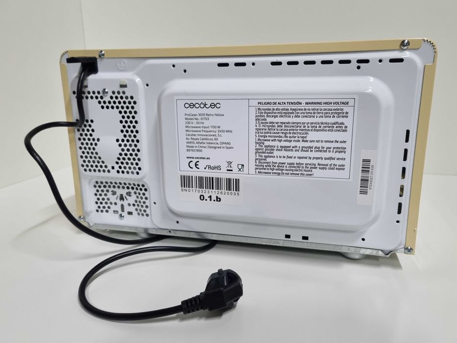 Cecotec Proclean 3010 Retro Beżowa mikrofala mikrofalówka  Nowa