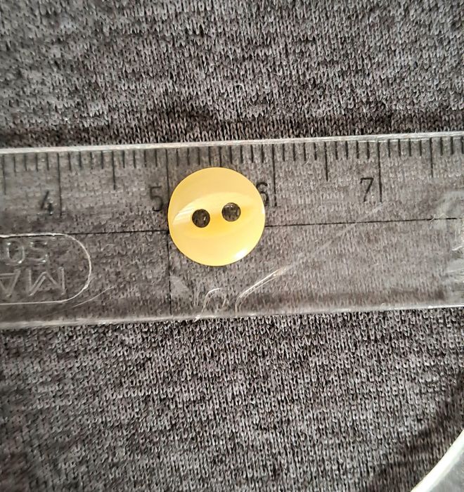 200 botões cor beje, 7mm diametro