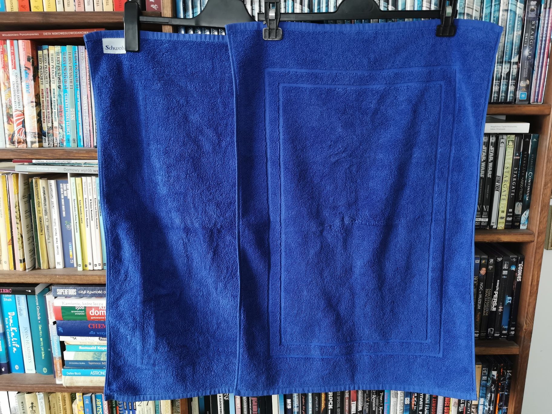 Ręczniki / dywaniki 2x bawełna granat jak nowe