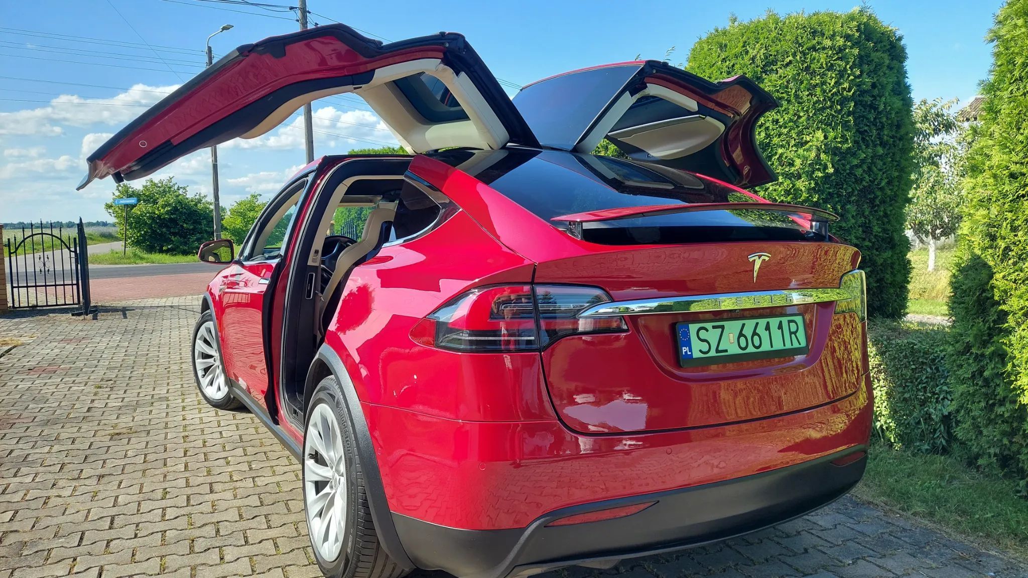 Tesla Model X DOŻYWOTNIE DARMOWE ładowanie na pojazd X90D, CCS, Europa Po serwisie !