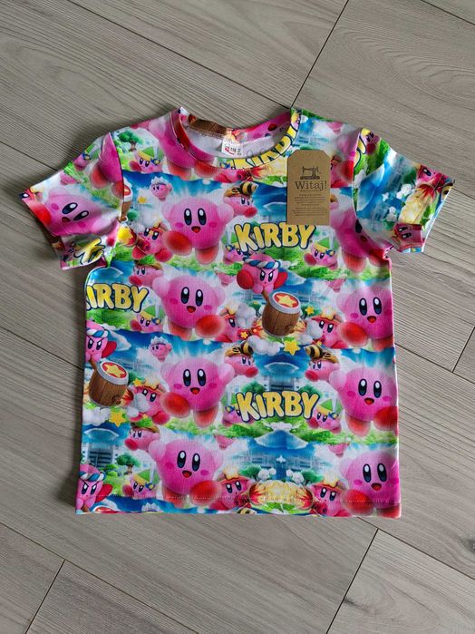 Tshirt bluzka z krótkim rękawem koszulka Kirby rozm 116
