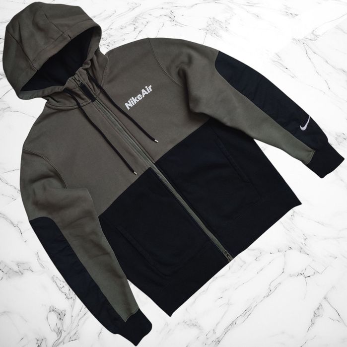 Зіп-худі Nike AIR MAX olive and black essentials (Розмір М)