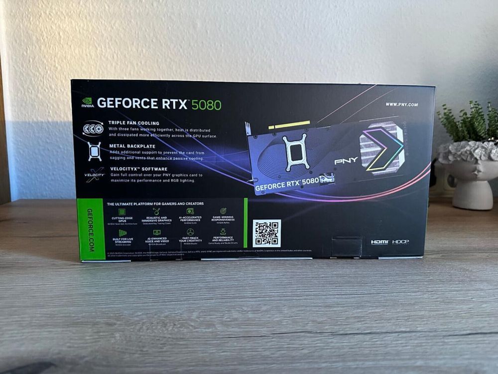 Відеокарта PNY GeForce RTX 5080 ARGB EPIC-X RGB OC Triple Fan