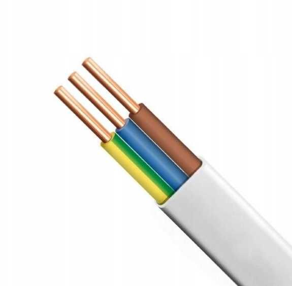Przewód Płaski Elektryczny Instalacyjny YDYp NKT 3x2,5 50m - OKAZJA