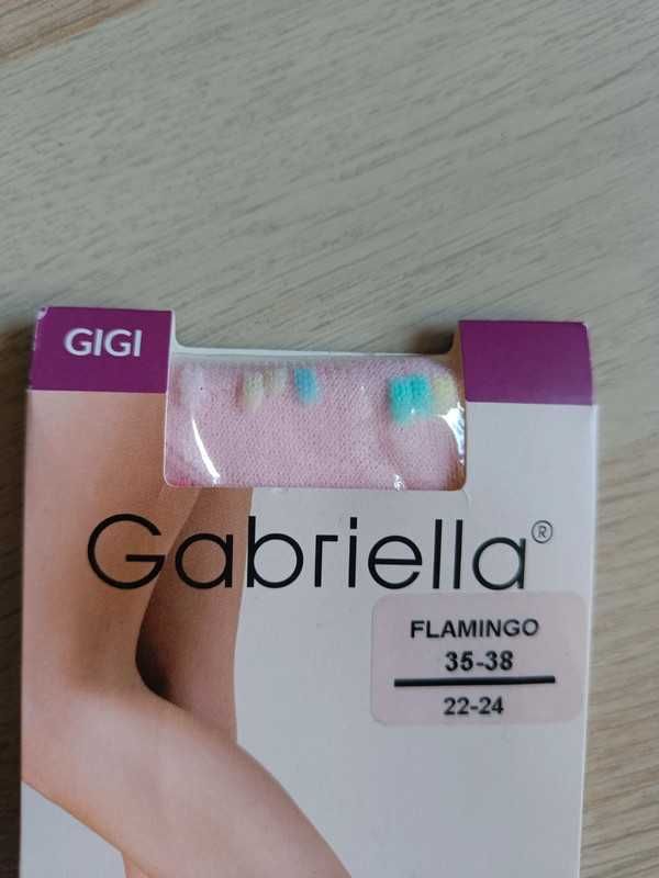 Skarpetki transparentne przezroczyste GIGI Flamingo 35-38 Gabriella