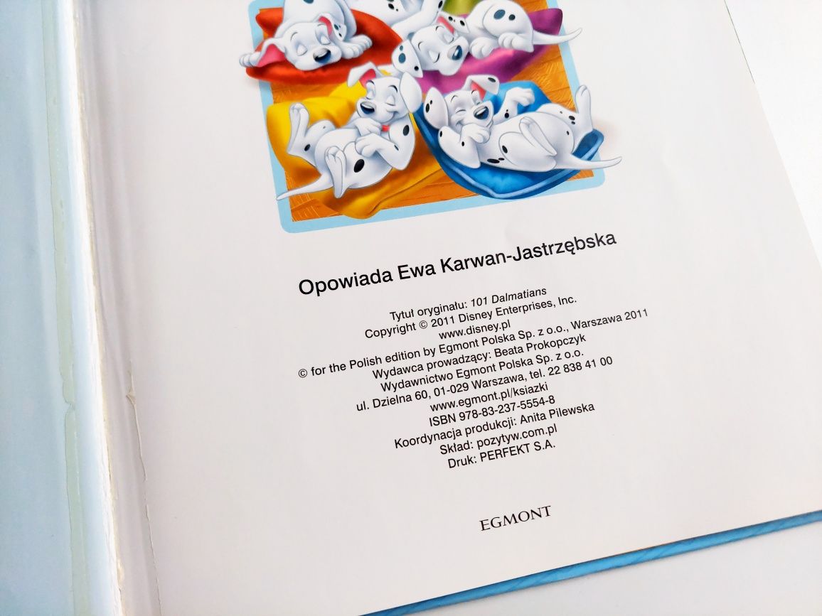 Książka disney 101 dalmatyńczyków a4 oprawa twarda 2011