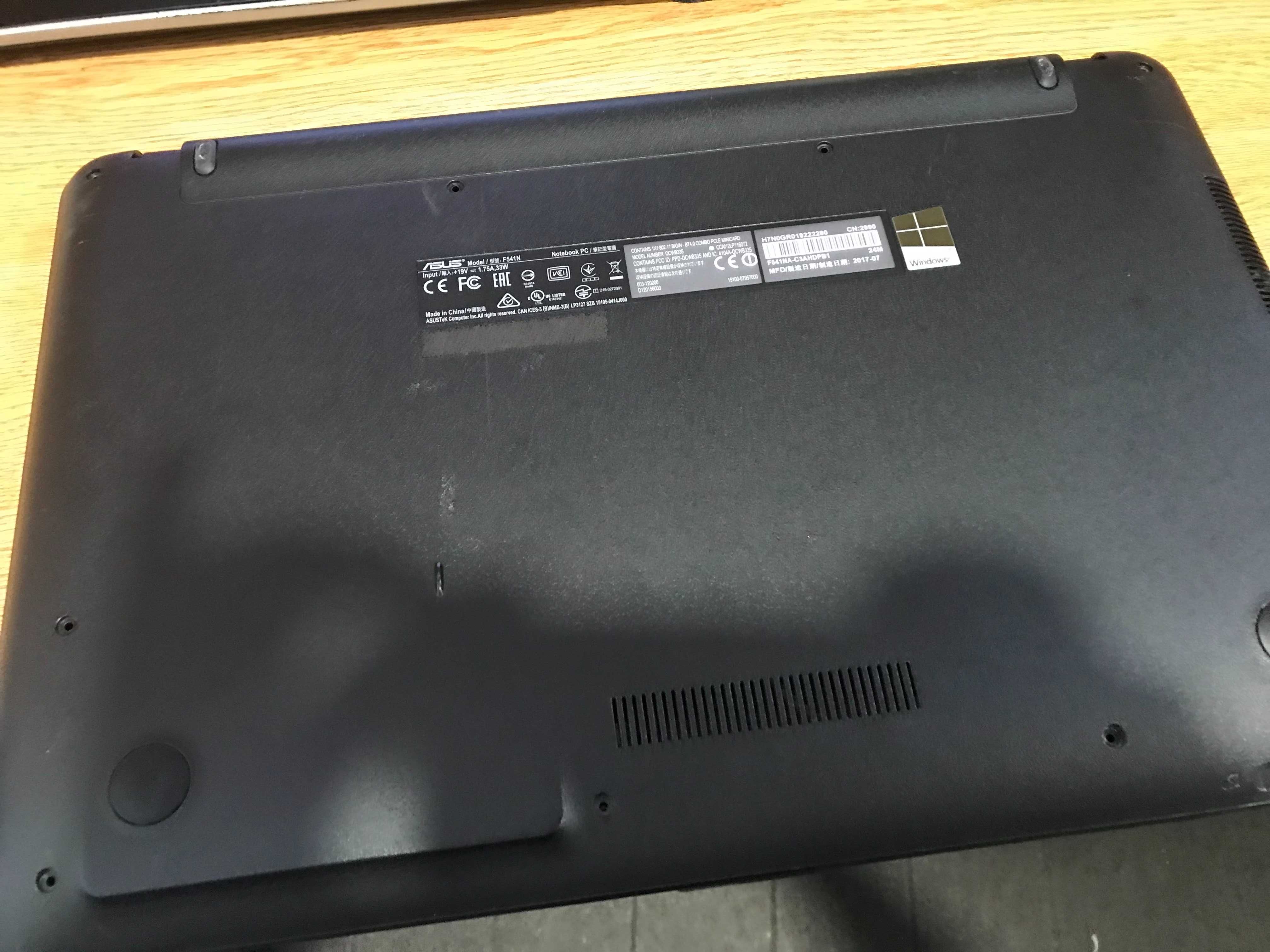 portátil Asus F541N - peças