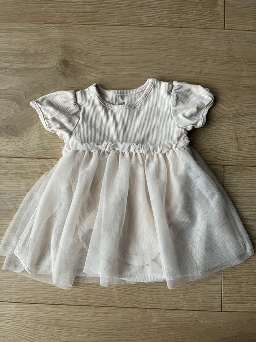 Body sukieneczka różowa tiul H&M 62