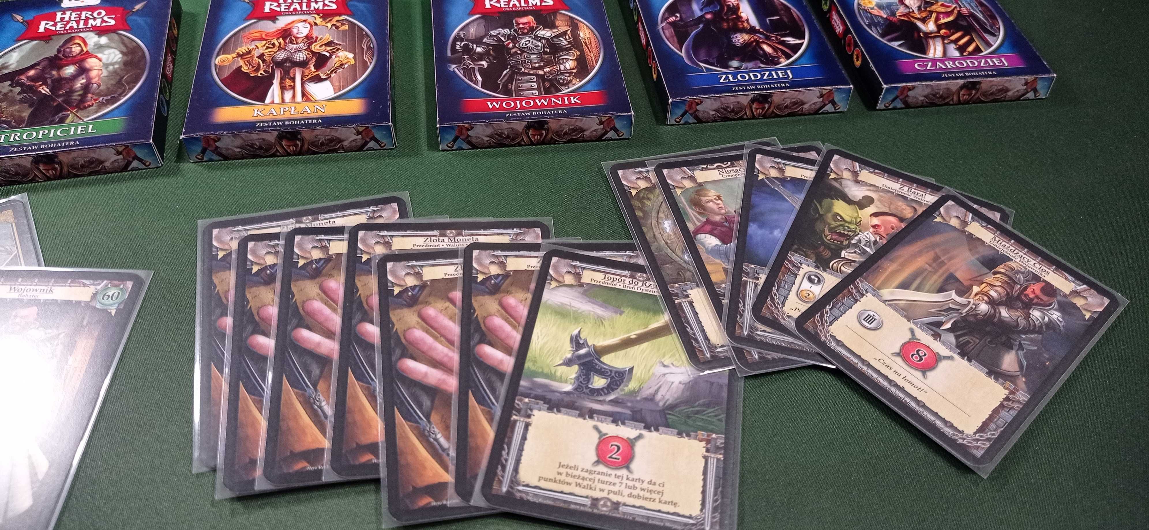 gra karciana Hero Realms +mata +rozszerzenia - bohater, boss +koszulki