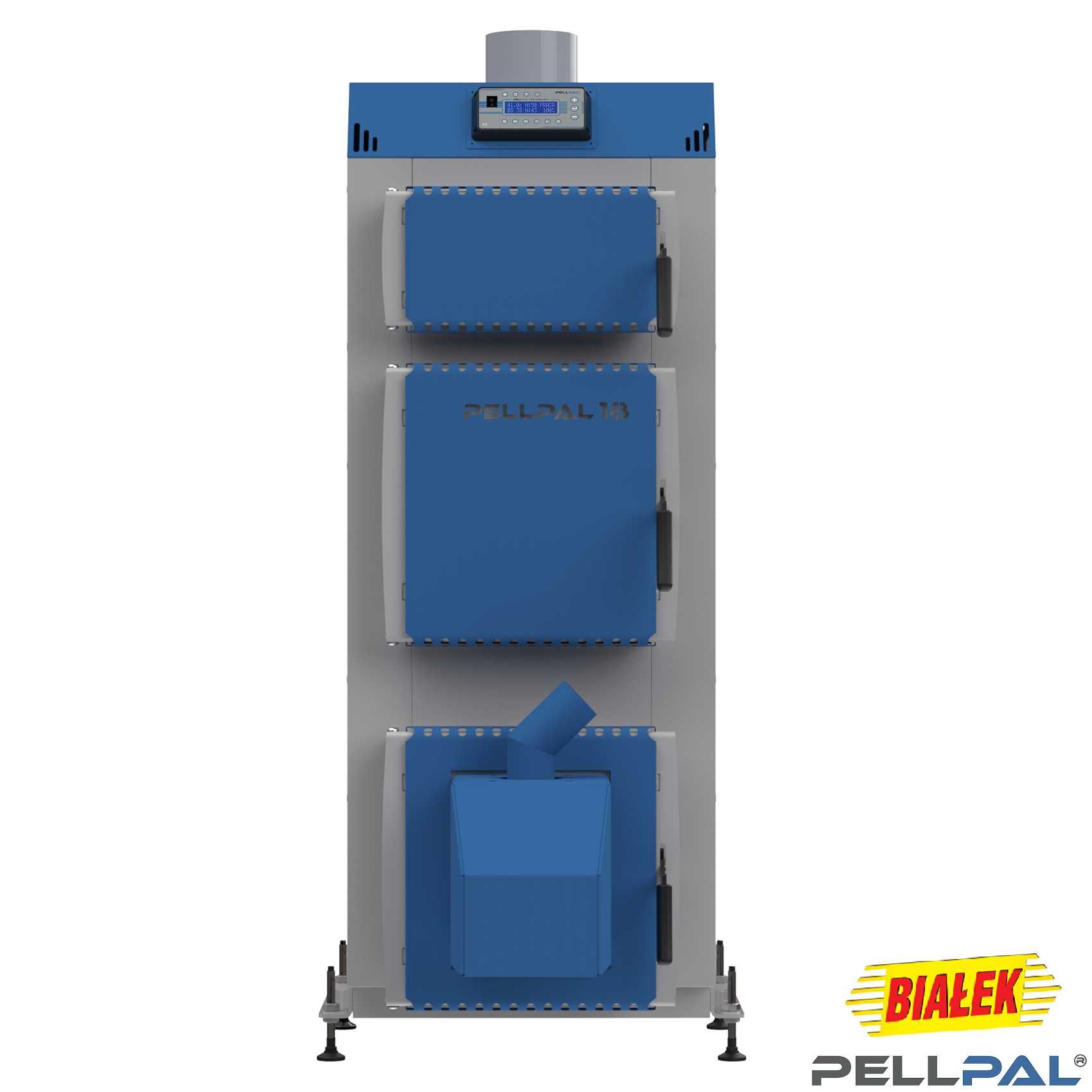 KOCIOŁ Piec z podajnikiem na pellet 18KW PELLPAL DOTACJA 150-220m2