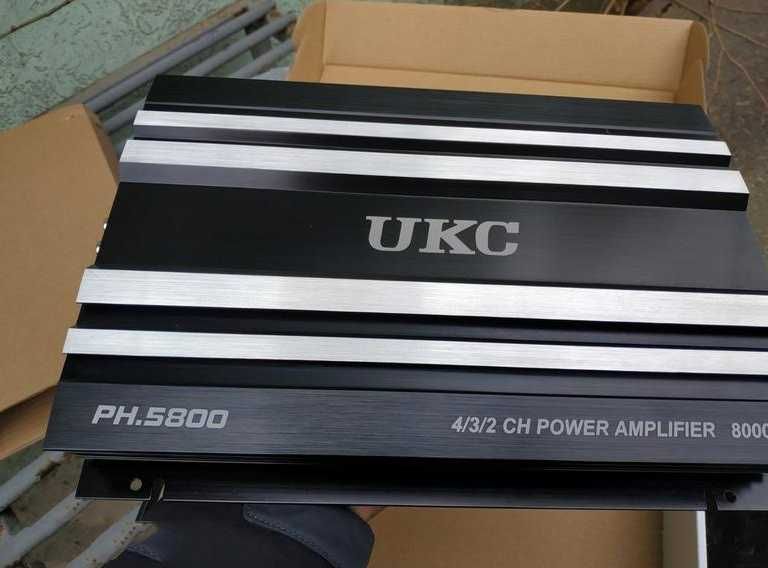 4-х канальный усилитель ukc 8000w підсилювач звуку авто