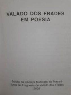 Conjunto livros sobre Valado dos Frades