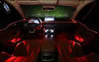 LED RGB do samochodu pod gniazdo zapalniczki 6 końcówek, 6m, bluetooth