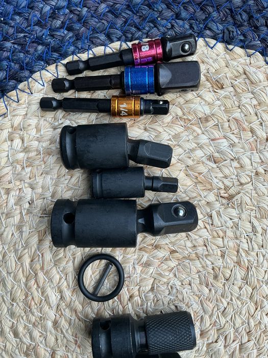 Набор ударних адаптерів перехідників 13предм нові міцні 1/4 3/8 1/2