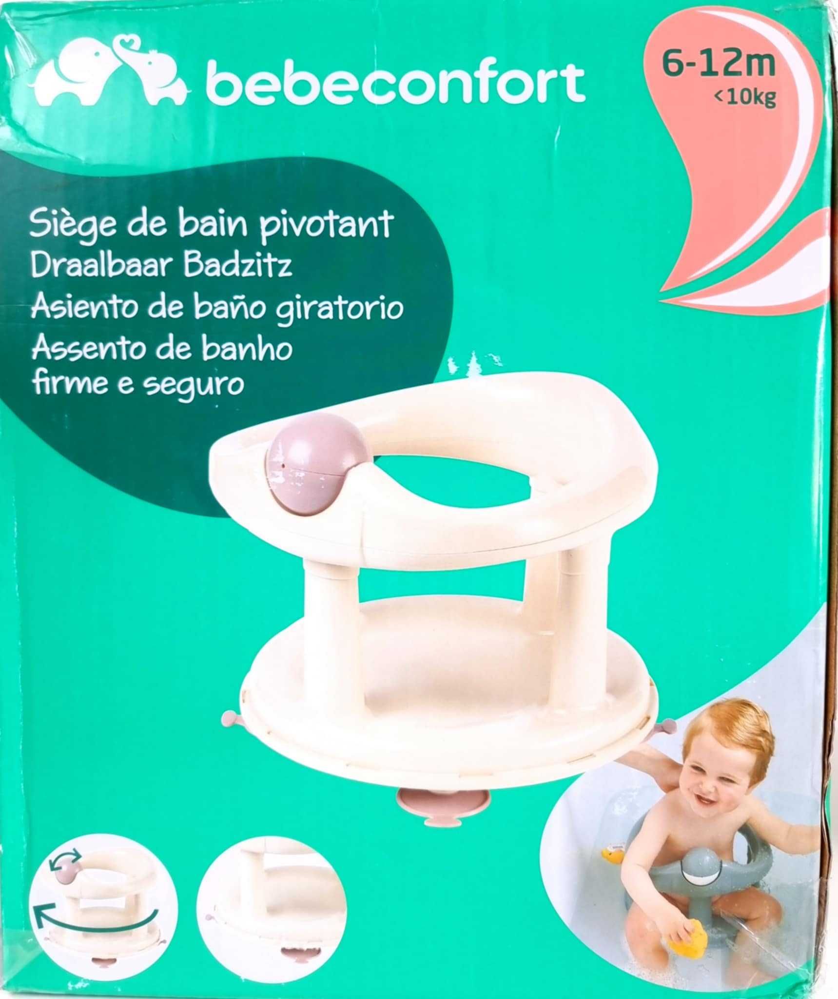 NOWE Siedzisko do kąpieli obrotowe Bebe Confort beżowe