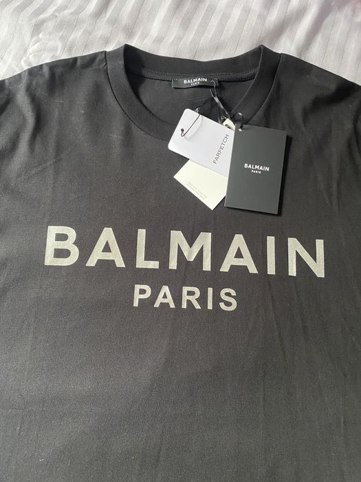 Koszulka BALMAIN Paris T-shirt czarny rozm.M