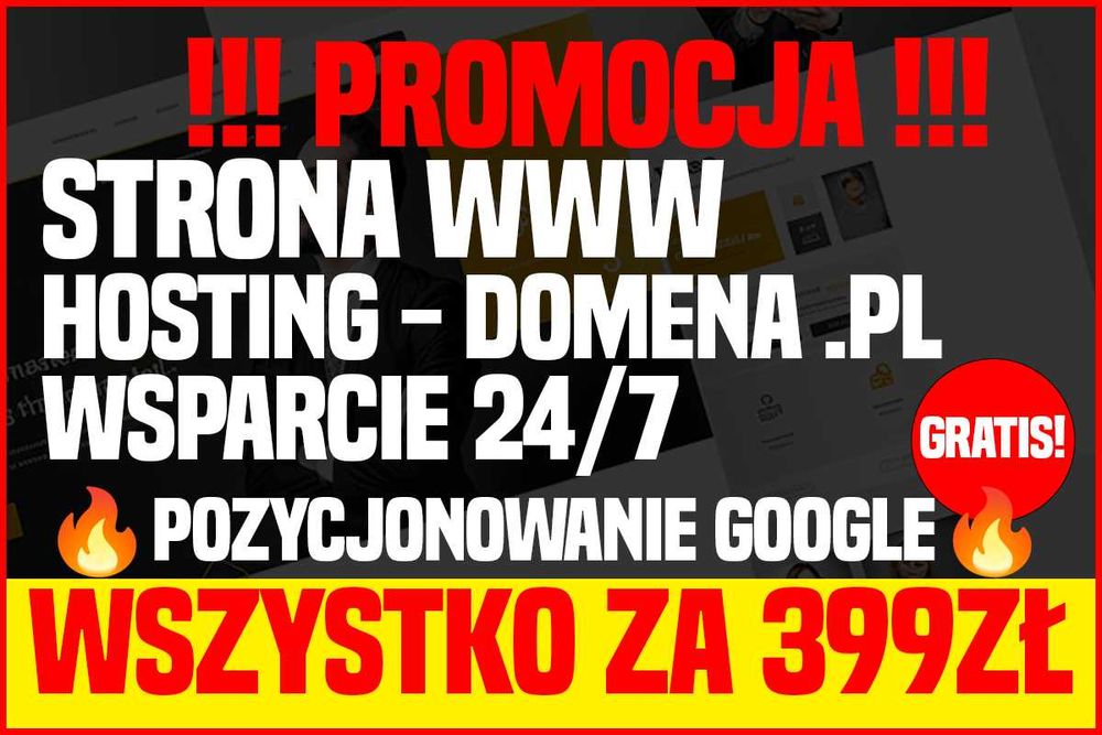 Strona Internetowa Strony Internetowe WWW SEO Pozycjonowanie Sklep