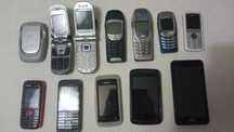 Lote de 12 Telemóveis (vintage e smartphones) – Coleção ou Peças