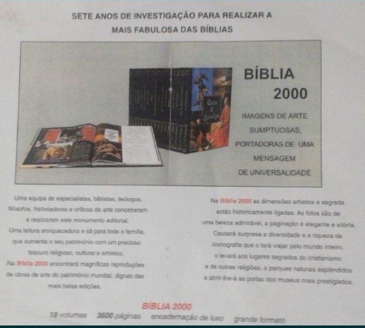 Bíblia 2000 - Antigo e Novo Testamento - 18 livros novos nas caixas