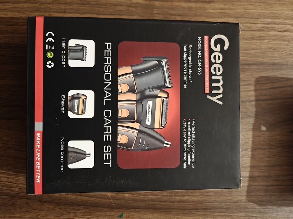 Машинка для стрижки + електробритва + триммер 3в1 GM-595