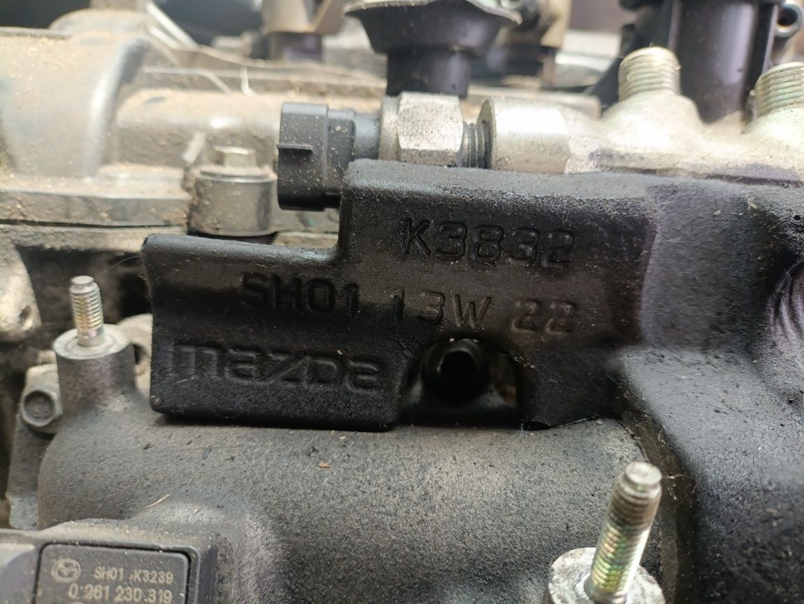 Silnik sh01 mazda 6 2.2d biturbo uszkodzony