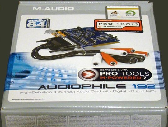 M-Audio Audiophile 192 (PCI) звуковая карта