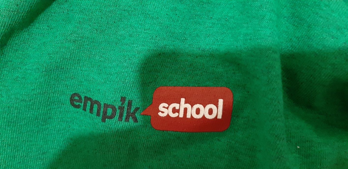 Nowa orginalny T-shirt koszula empik school XL zielona, wysyłka