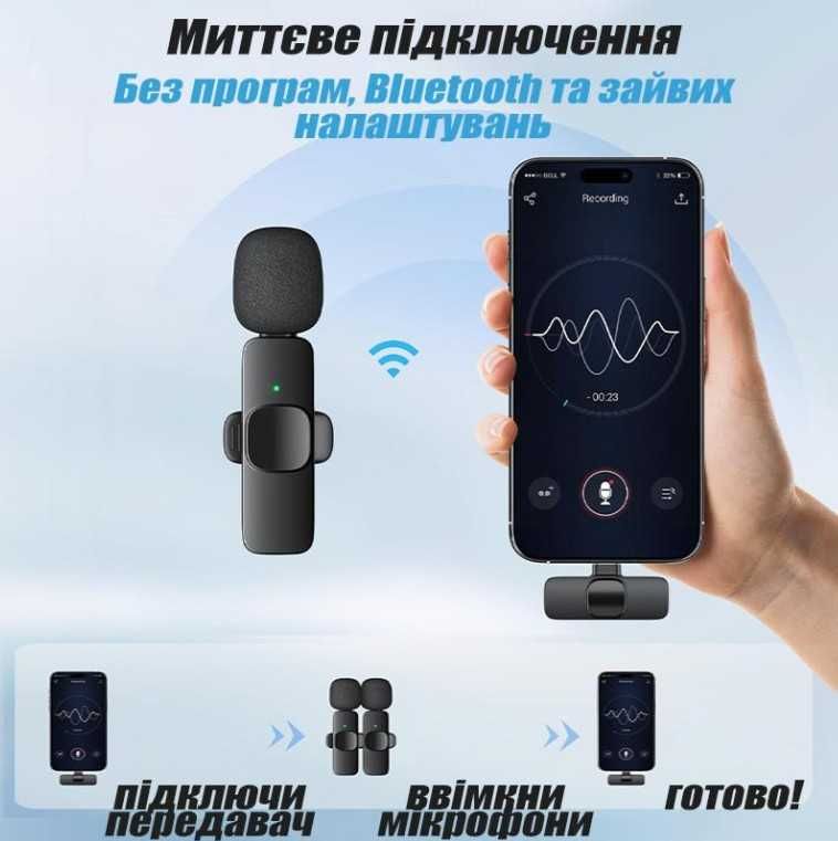 Микрофон петличный | Петличка для iOS или Andoid на одежду