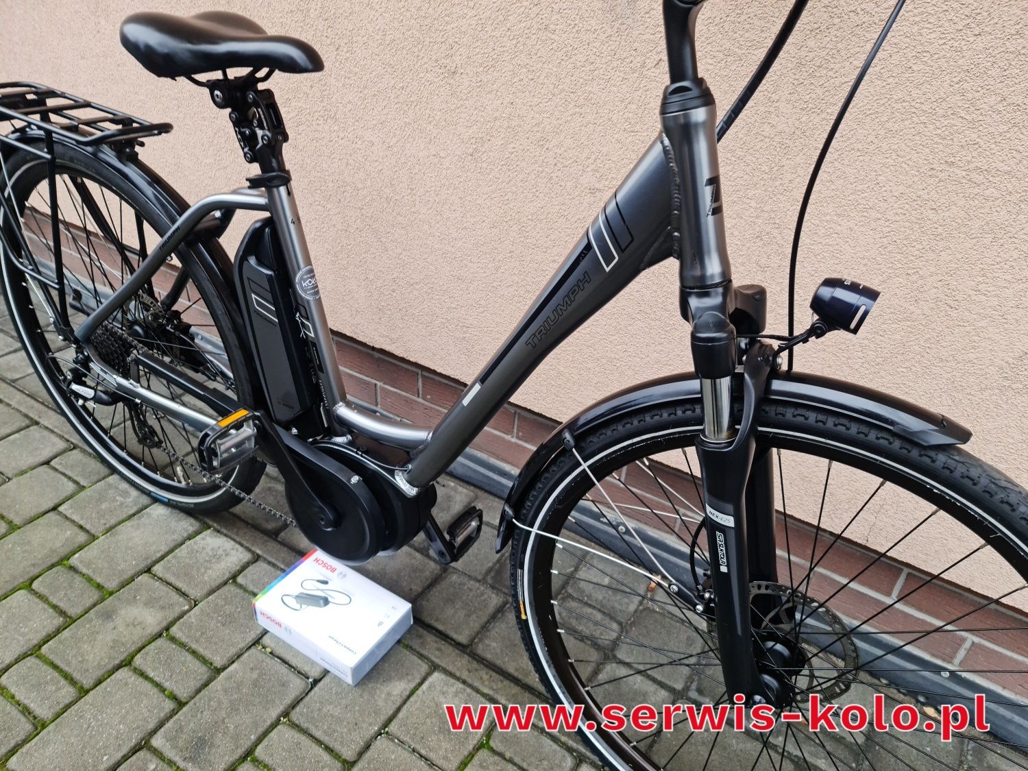 Rower elektryczny damski damka TRIUMPH koła 28 SHIMANO ALTUS aluminium