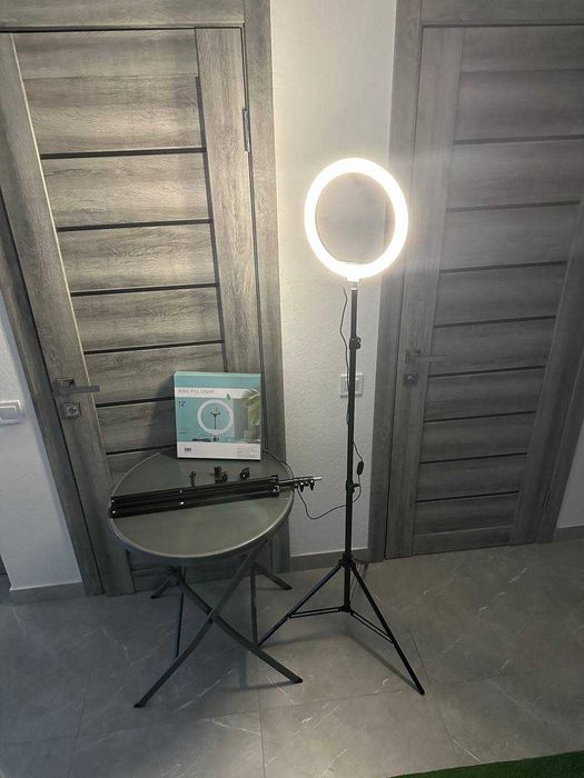 Кільцева ЛАМПА + ШТАТИВ 2 метри! Працює без світла від павербанку!