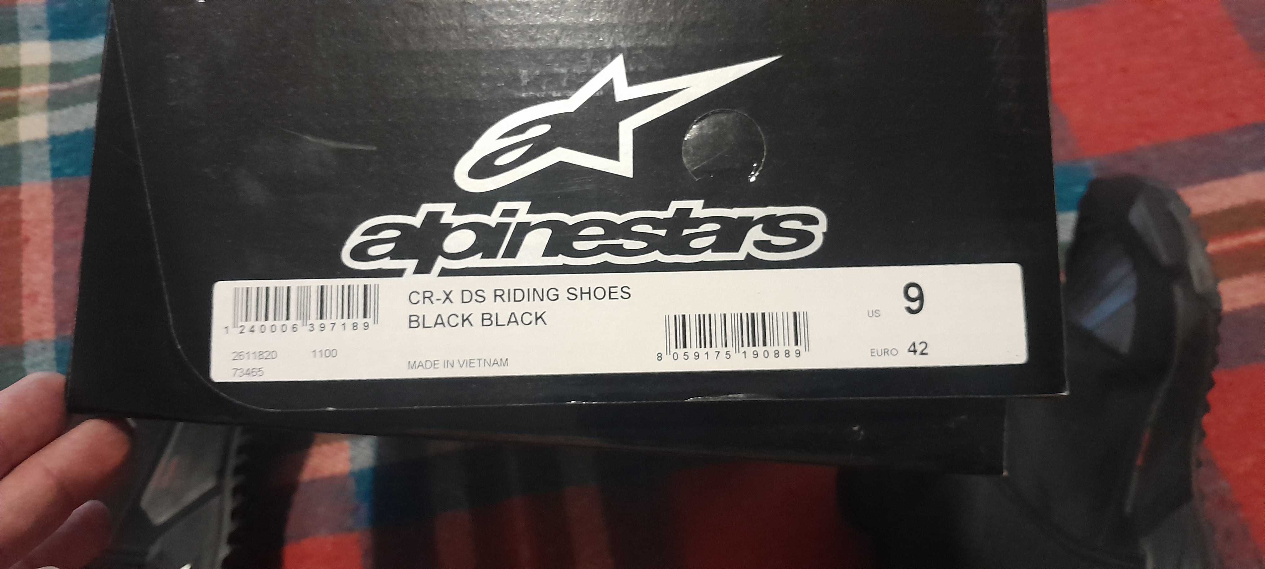 Botas Alpinestars CR-X Drystar Tamanho 42 – Pouco uso, impecáveis