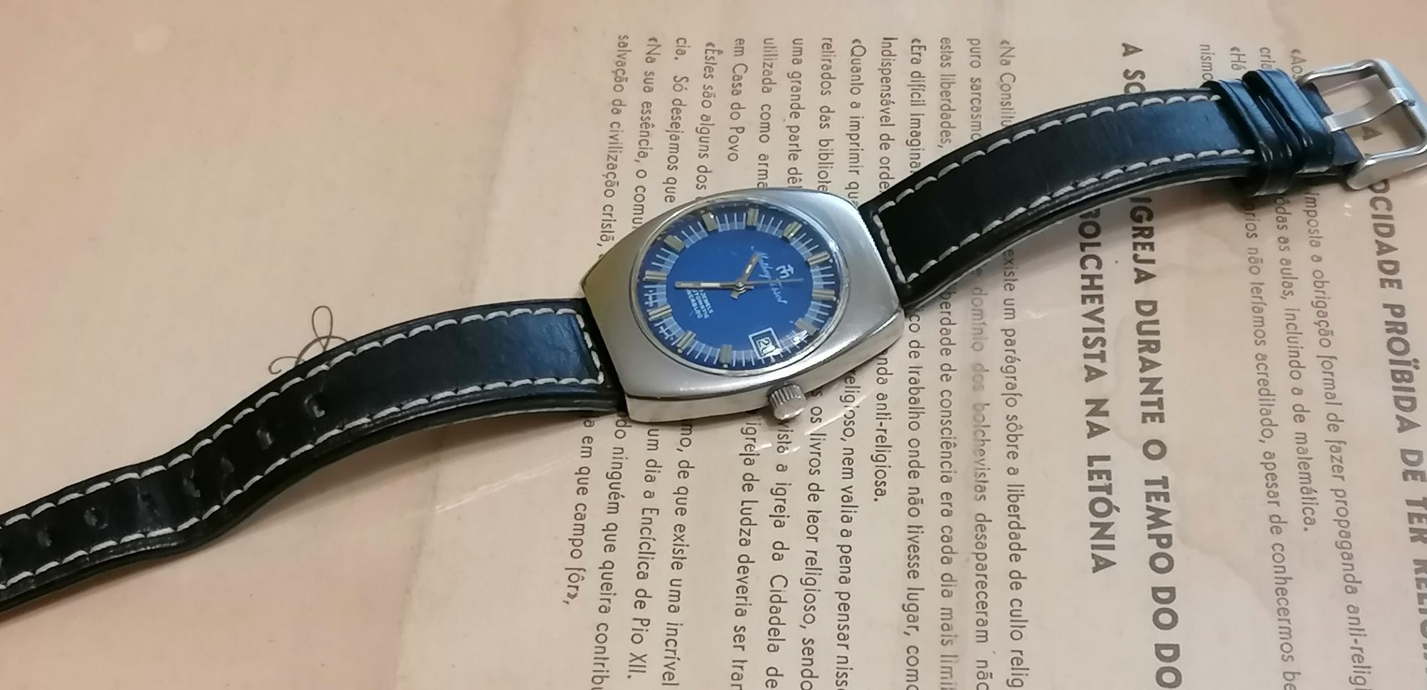 Relógio mathey tissot aço mergulho