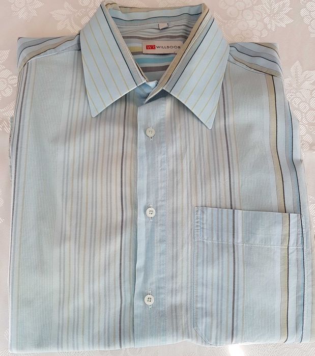 Koszula męska z krótkim rękawem rozm. 42