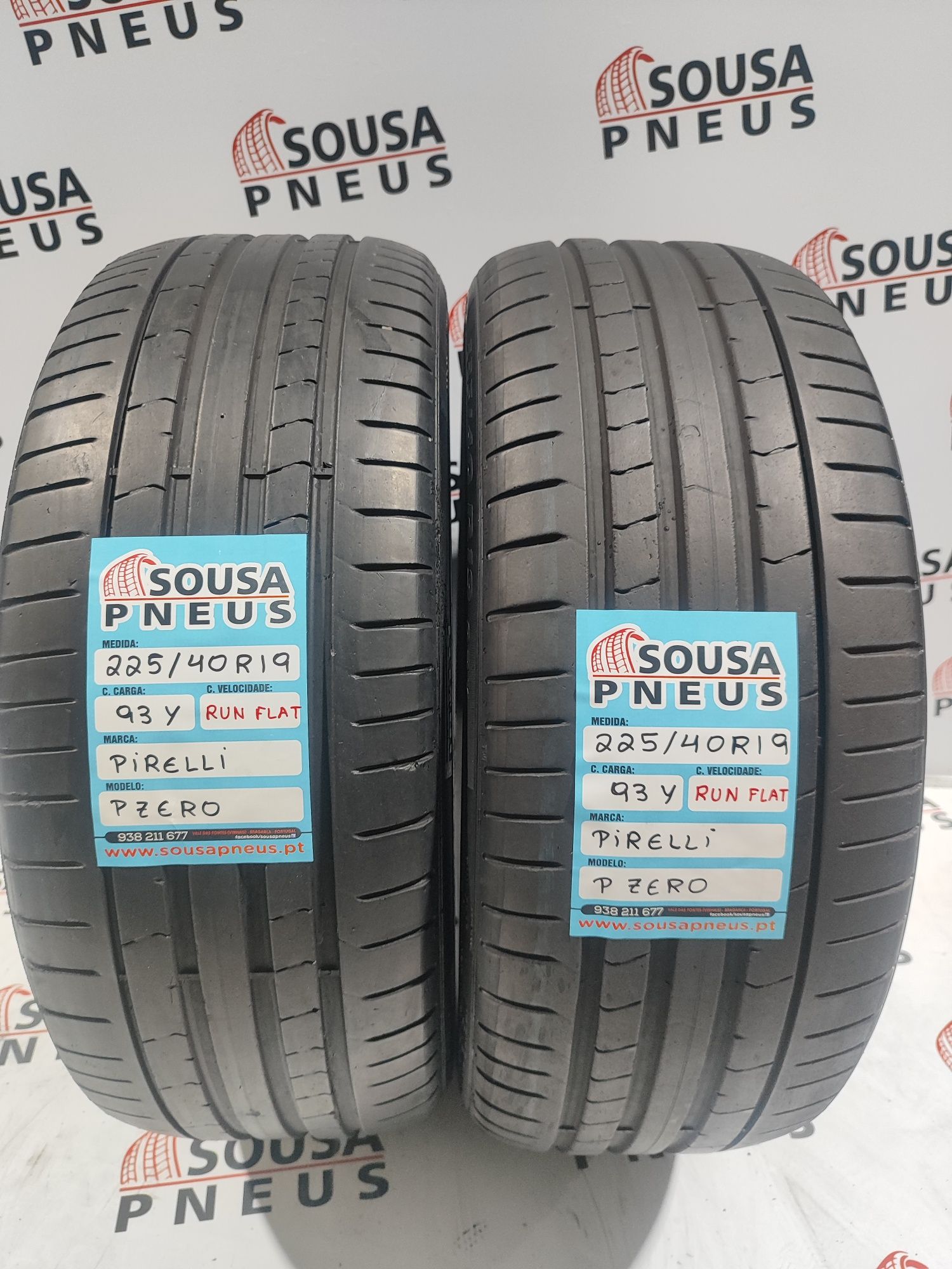 2 pneus semi novos 225-40R19 Pirelli RFT - Oferta dos Portes