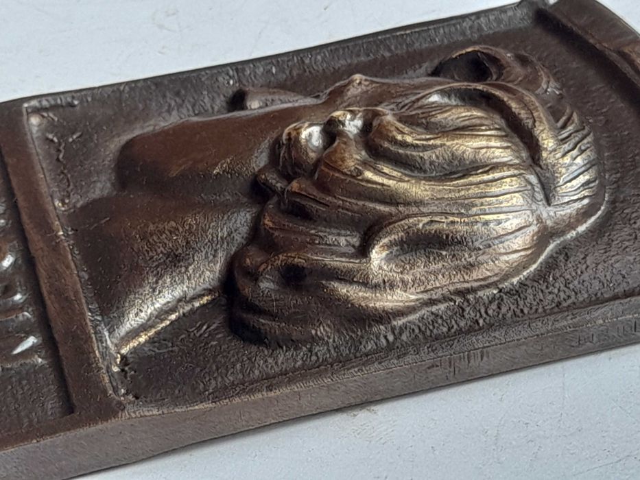 Plakieta Fryderyk Chopin, mosiądz 10,5 cm