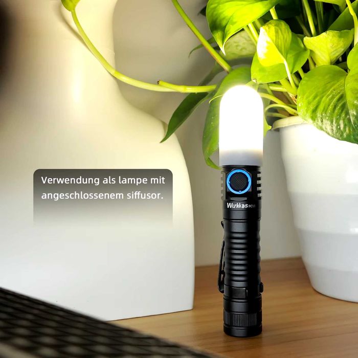 Latarka EDC Wurkkos TS22 4500lm funkcja Powerbank + akumulator+dyfuzor